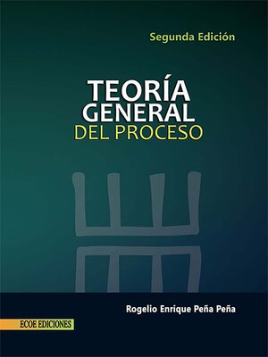 cover image of Teoría general del proceso--1ra edición